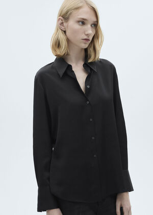 Satin finish flowy shirt