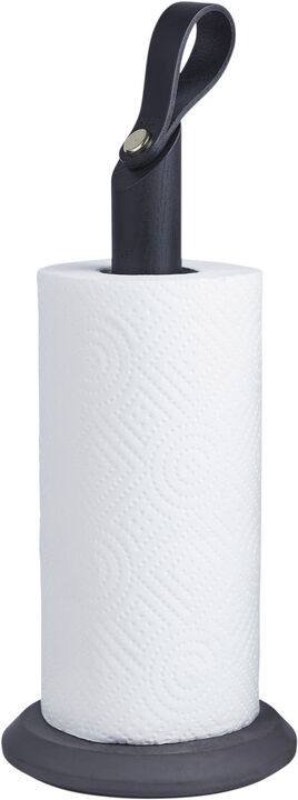 GRAB Kitchen Roll Holder Black Oak