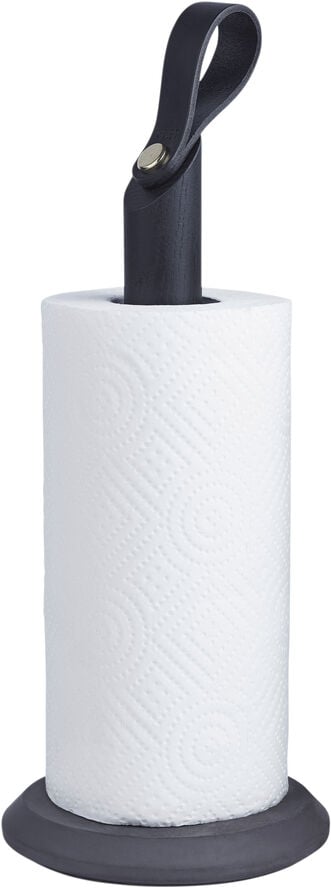 GRAB Kitchen Roll Holder Black Oak