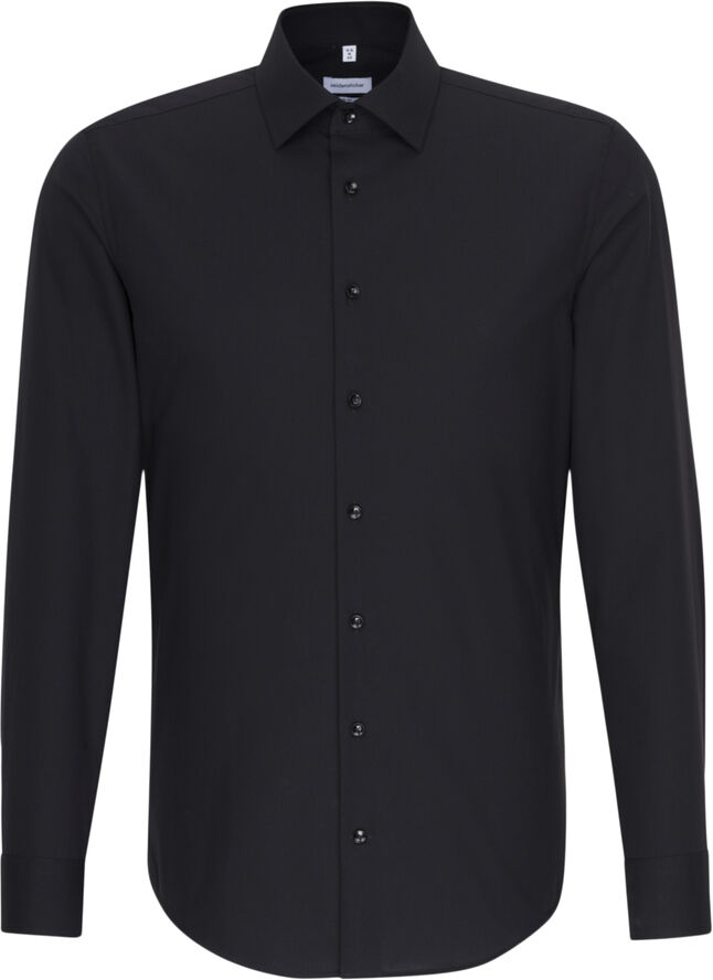 Business Shirt Slim Long sleeve Kent-Collar Uni