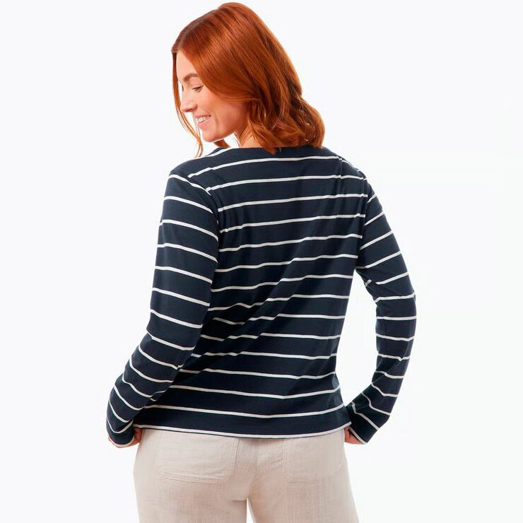 Rosa Langærmet T-shirt