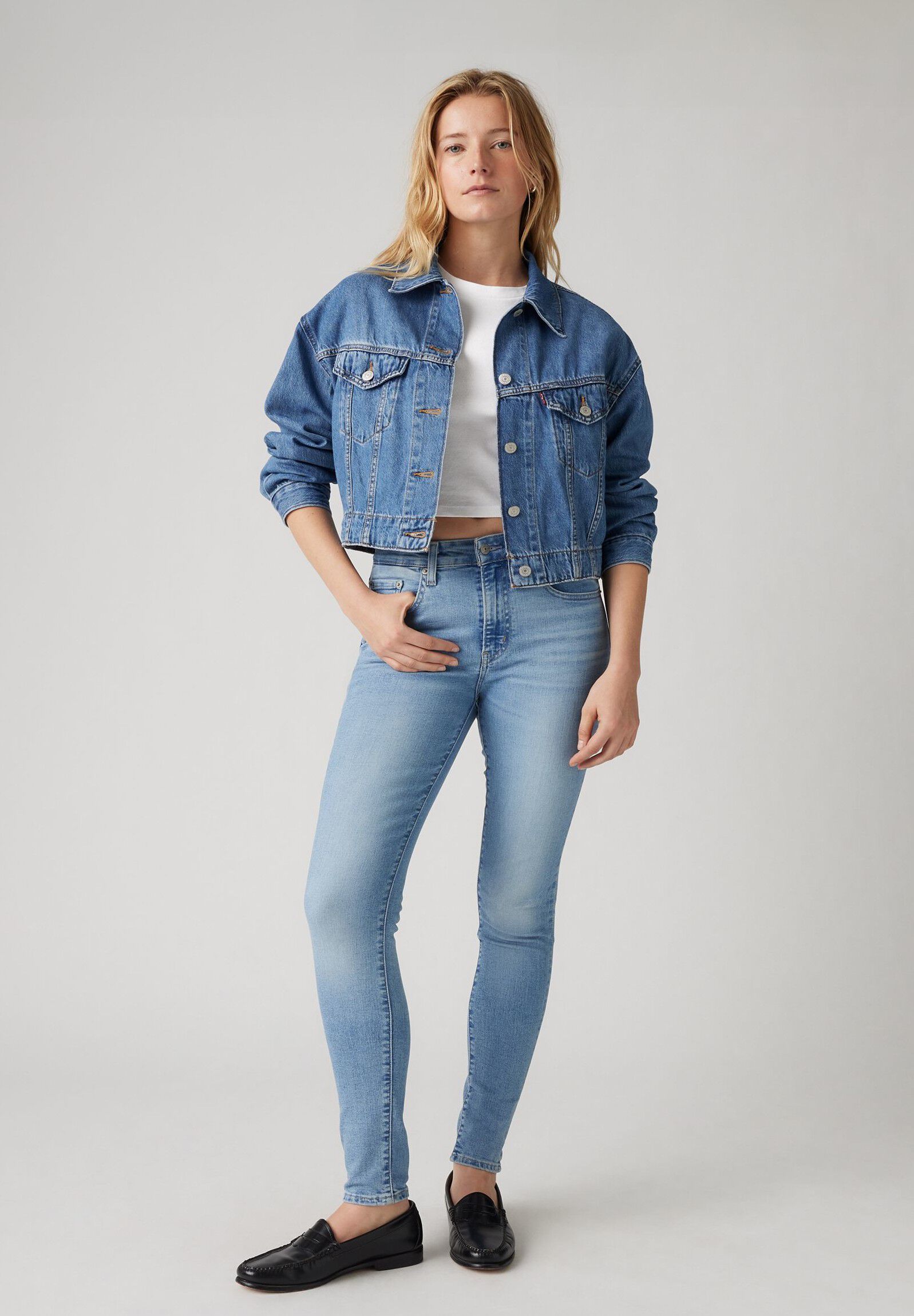 721 HIGH RISE SKINNY BLUE WAVE