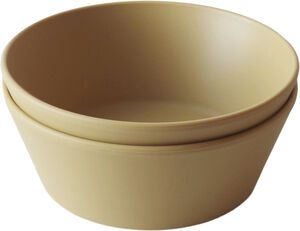Mushie runde skåle - Mustard