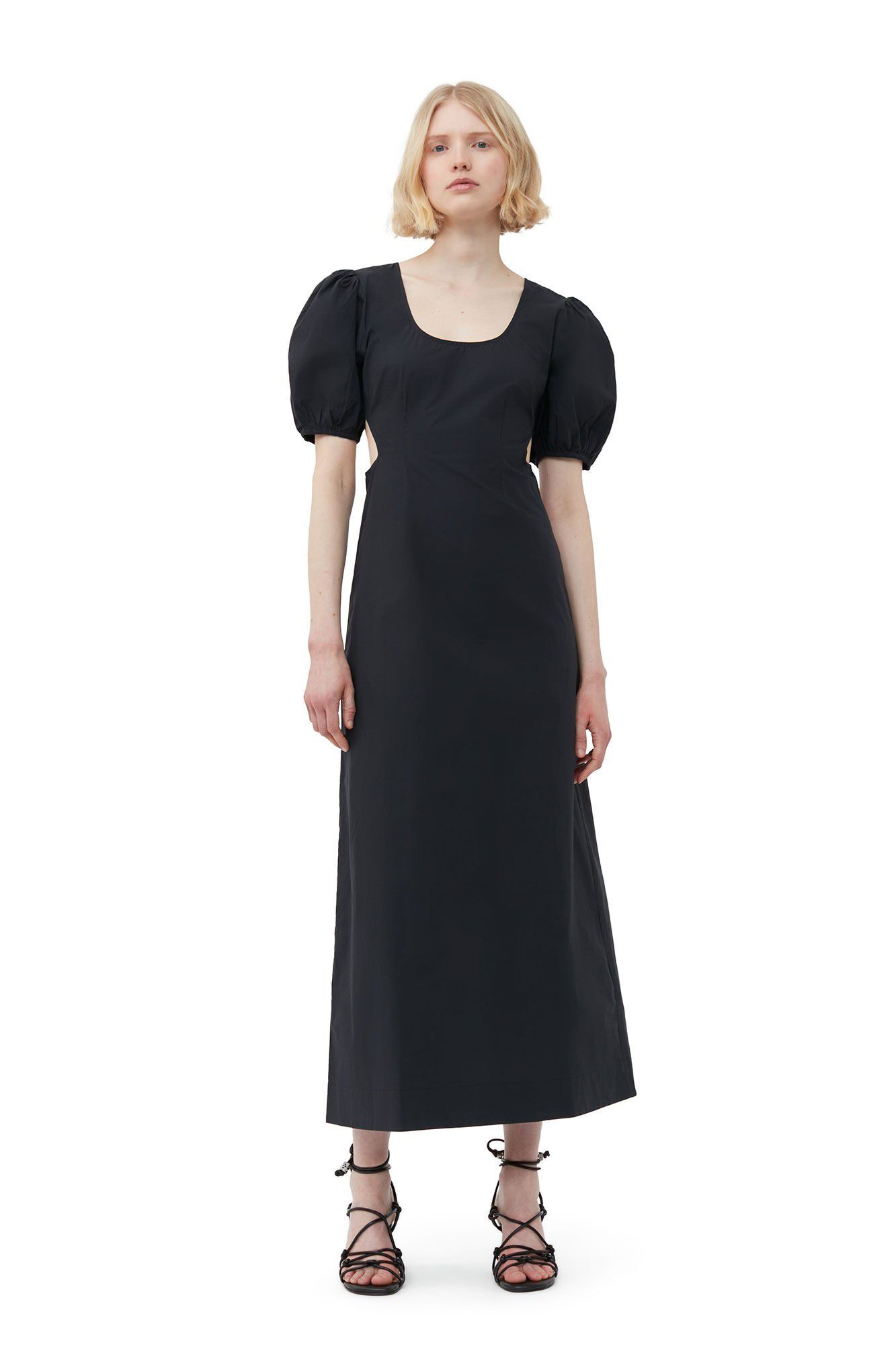 Cotton Poplin Cutout Dress