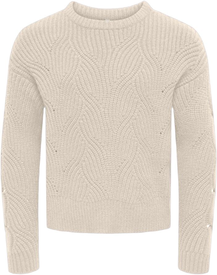 KOGKATIA LS STRUCTURE O-NECK CP KNT