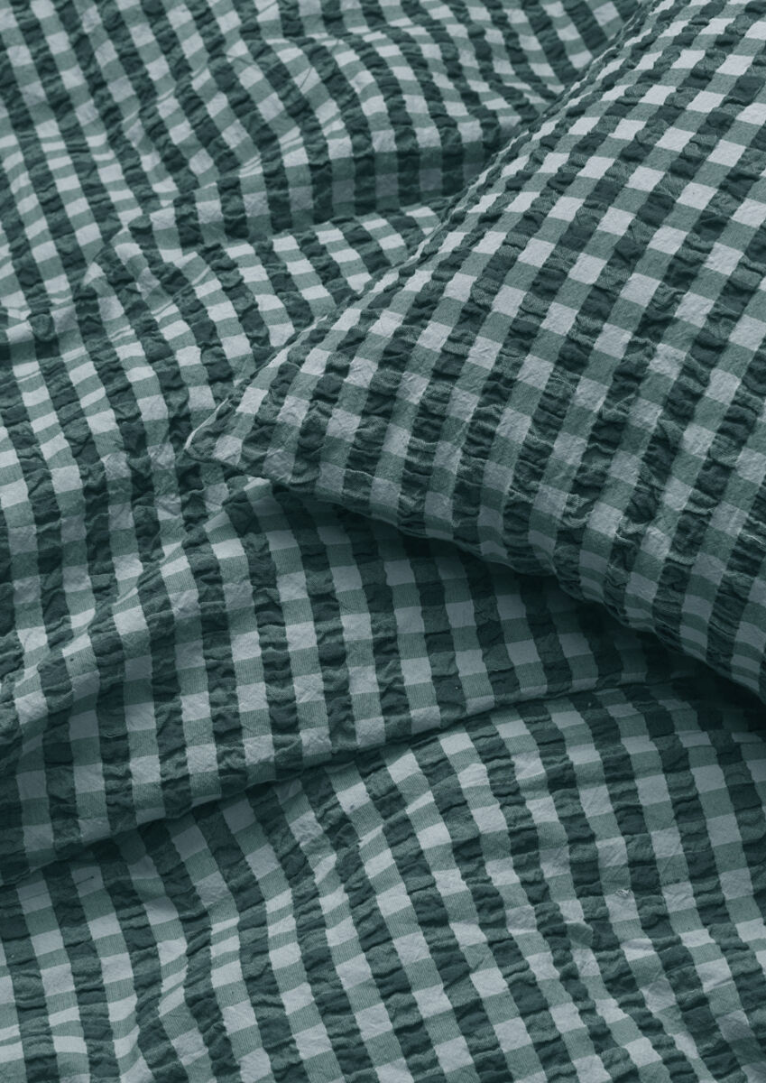 B&aelig;k&B&oslash;lge Senget&oslash;j 140x200 cm gr&oslash;n/lys bl&aring; DK