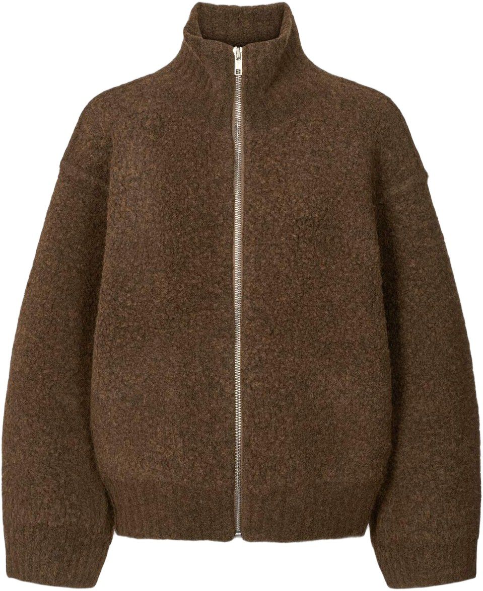 Sheep knit high collar jacket - Sig