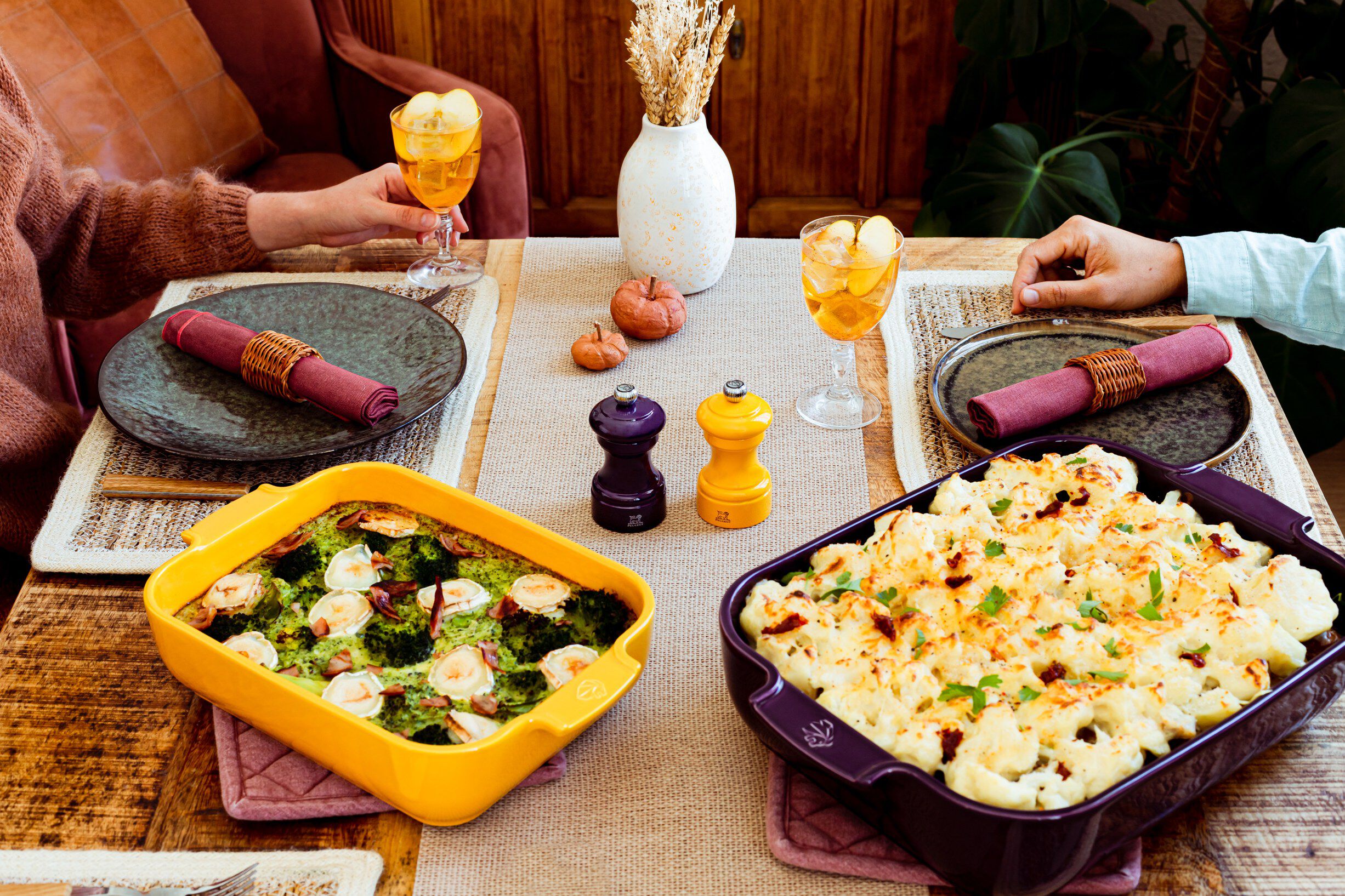 Appolia Keramik Rektangul&aelig;r aubergine 40 cm