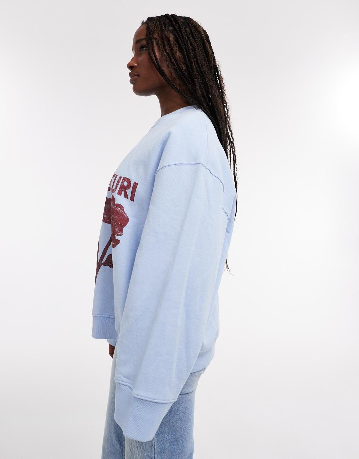 TSGABY GRAPHIC FLEUR OVERSIZED SWEA