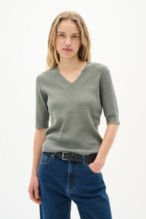 LeenahIW V-Neck Blouse