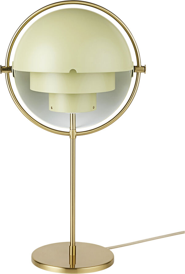 Multi-Lite Table Lamp Base: Brass, Shade: Desert Sage, semi