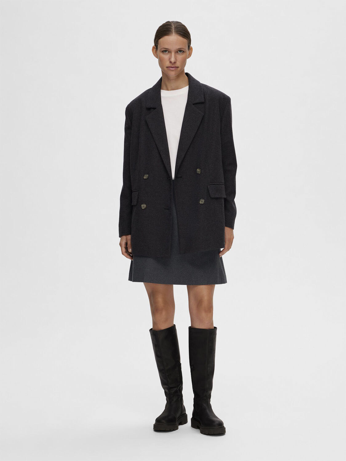 SLFMERCY-ULA HW MINI WOOL SKIRT