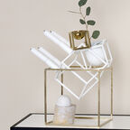 Kubus 4, Candle Holder, White