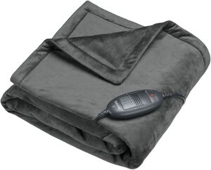 Varmeplaid i hvid 150 cm x 130 cm PR-HD01R