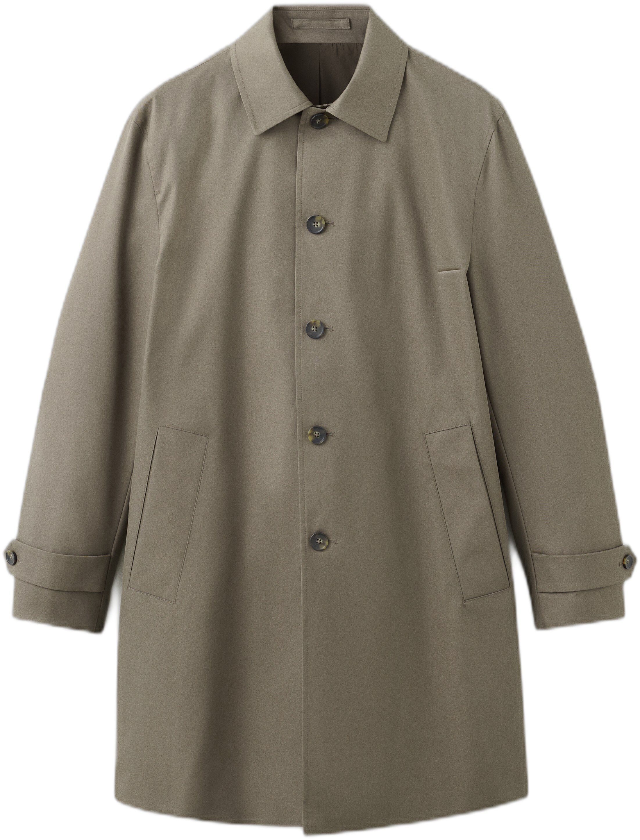 Water-repellent gabardine with pock