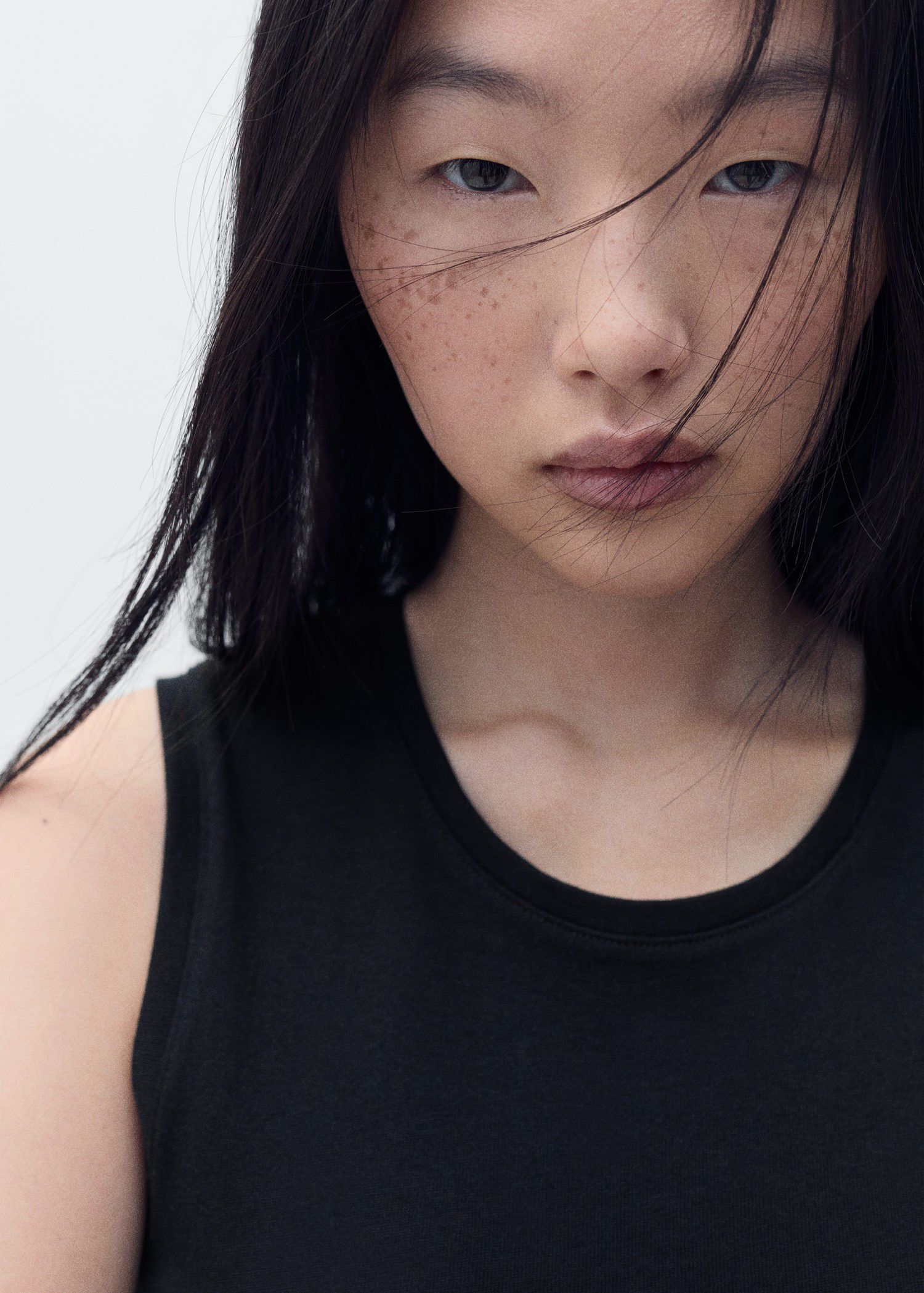 Cotton midi-dress with knot detail