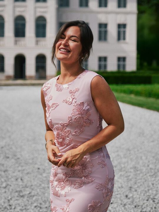 Tiranna Big Flower Mesh Dress