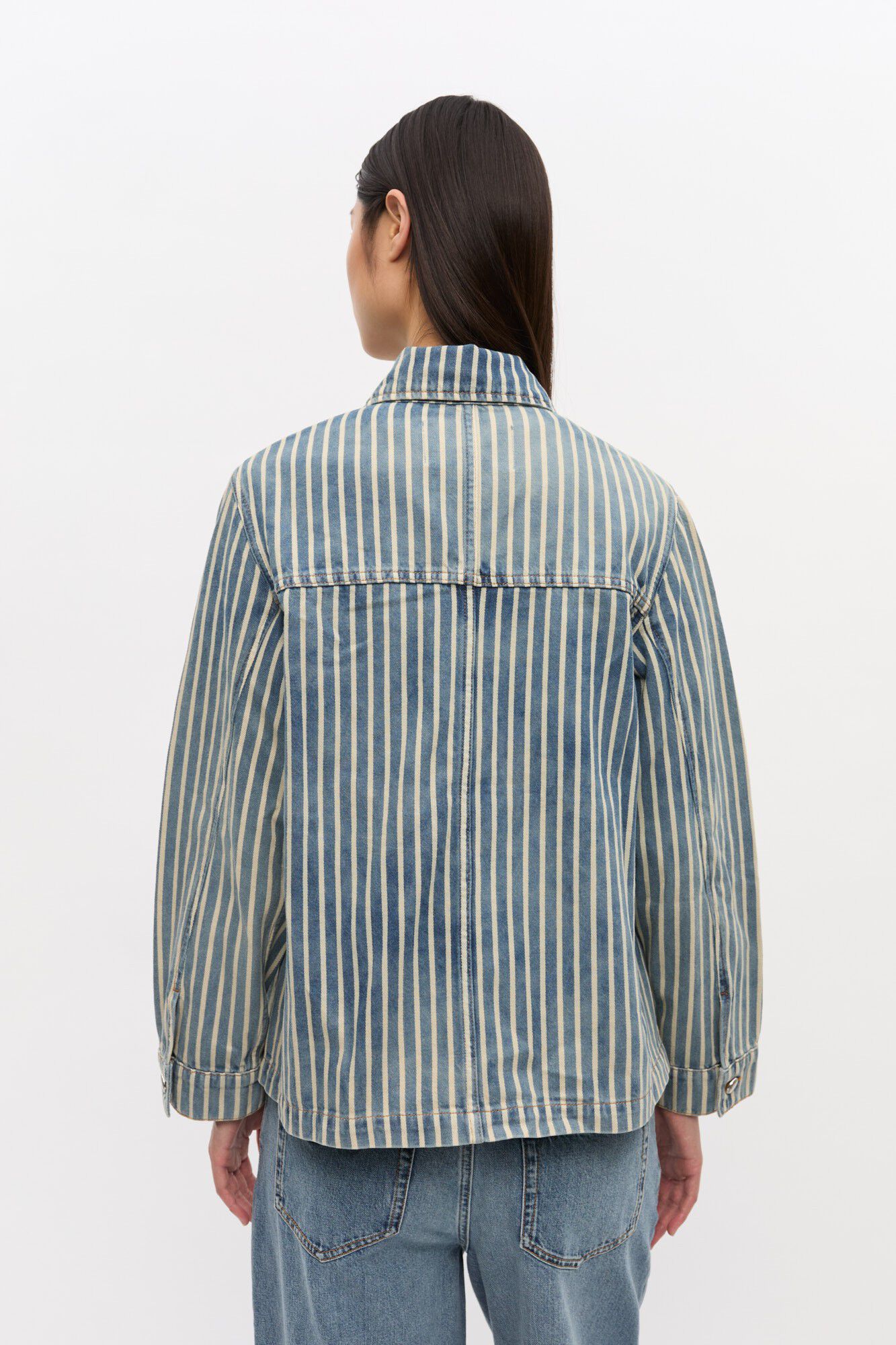 Light Stripe Denim Jacket