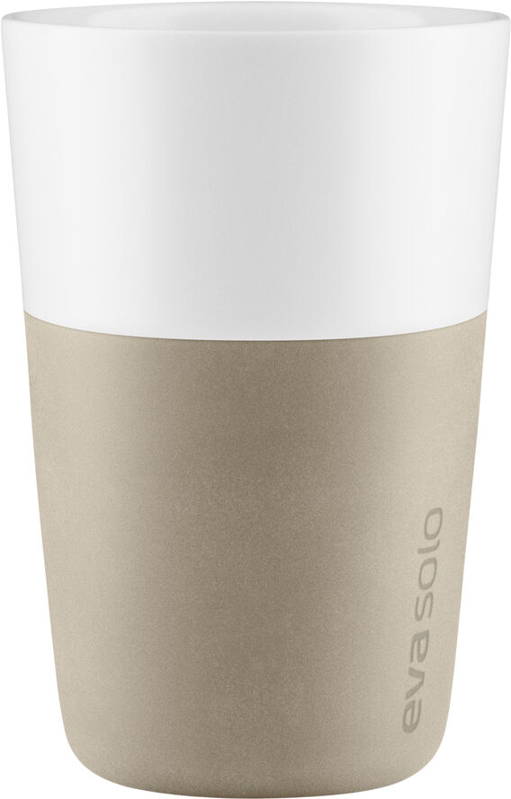 2 Cafe Latte-krus Pearl beige