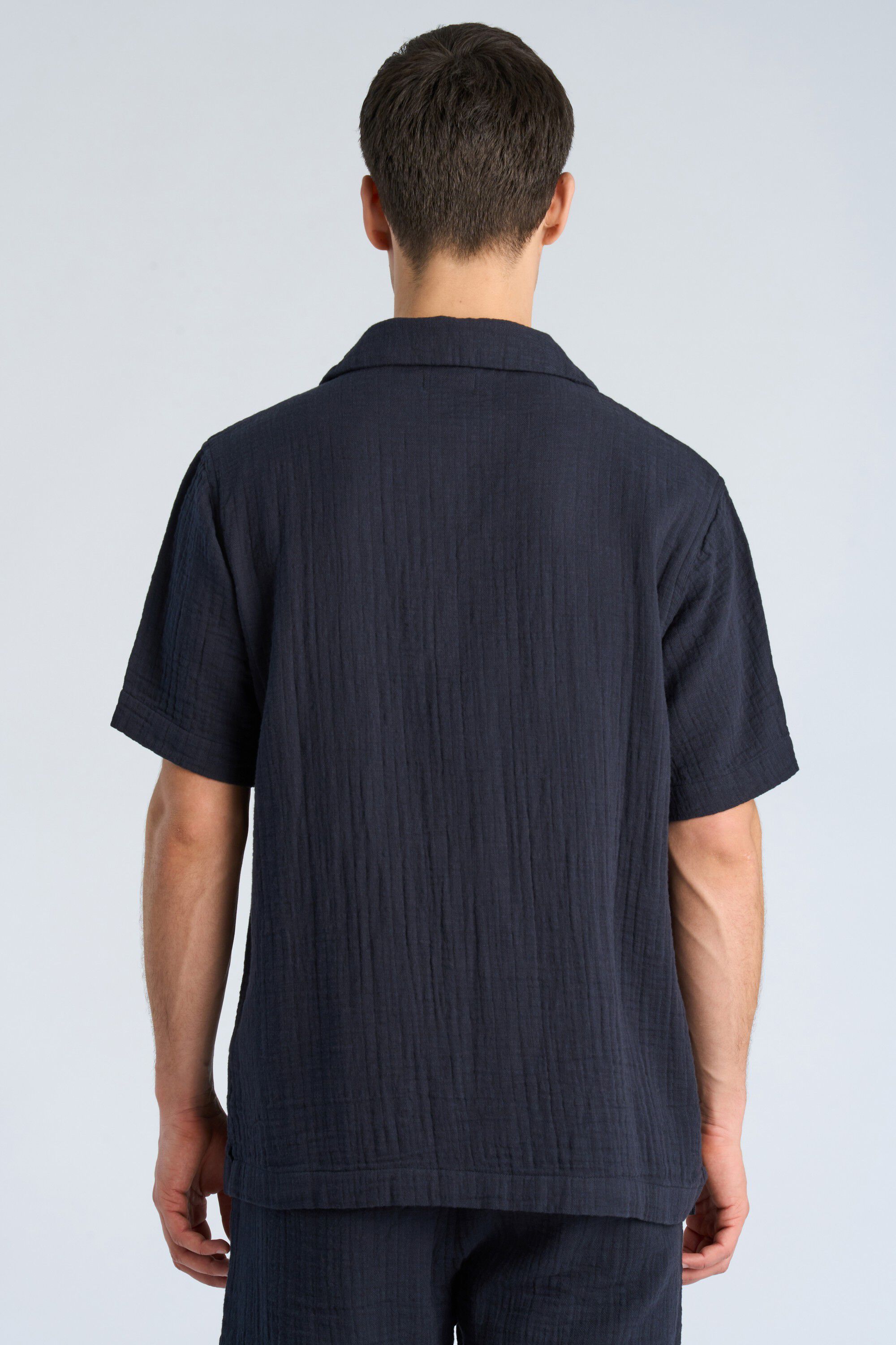 Cotton muslin resort shirt S/S