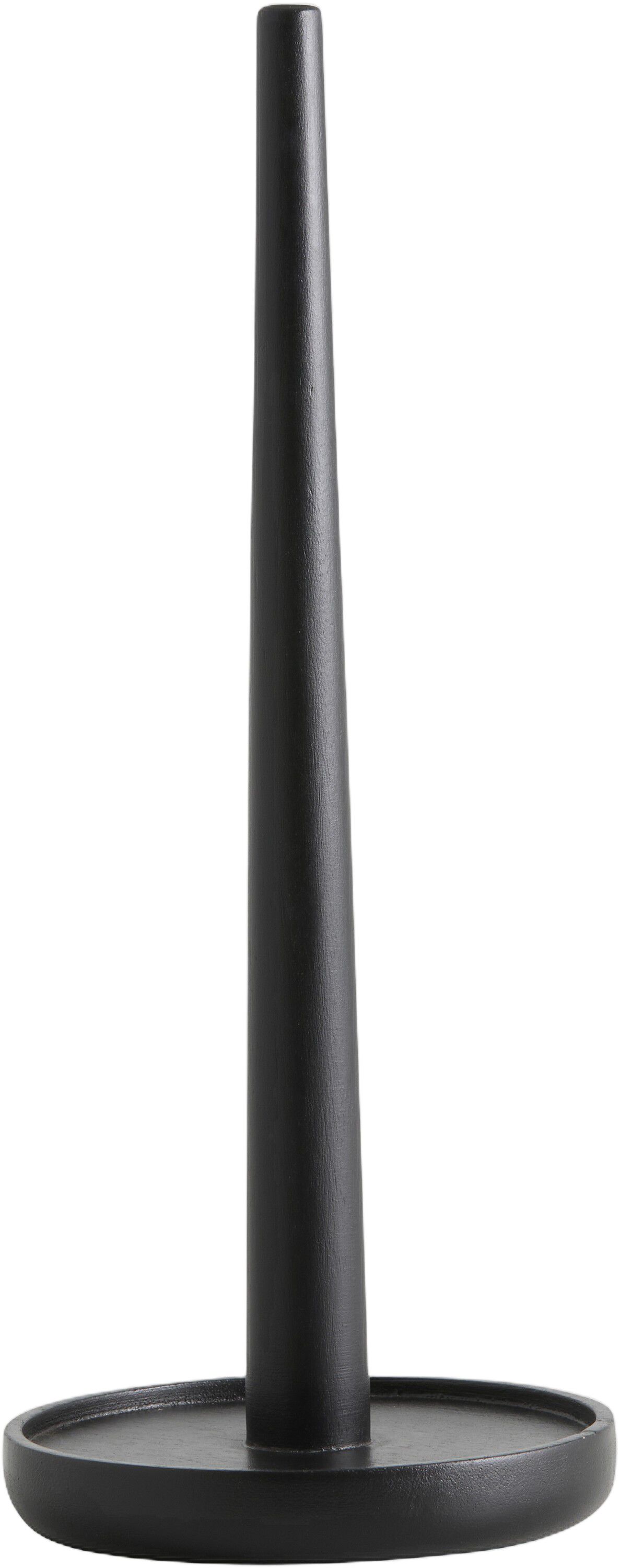 PIPER paper towel holder, wood - black