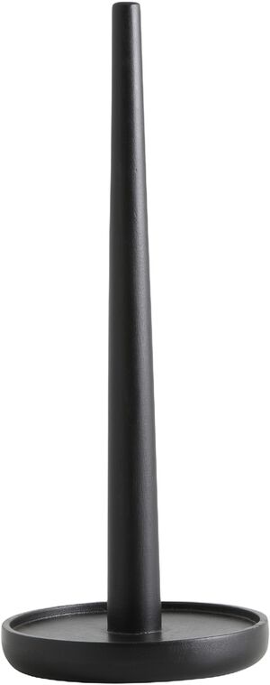 PIPER paper towel holder, wood - black