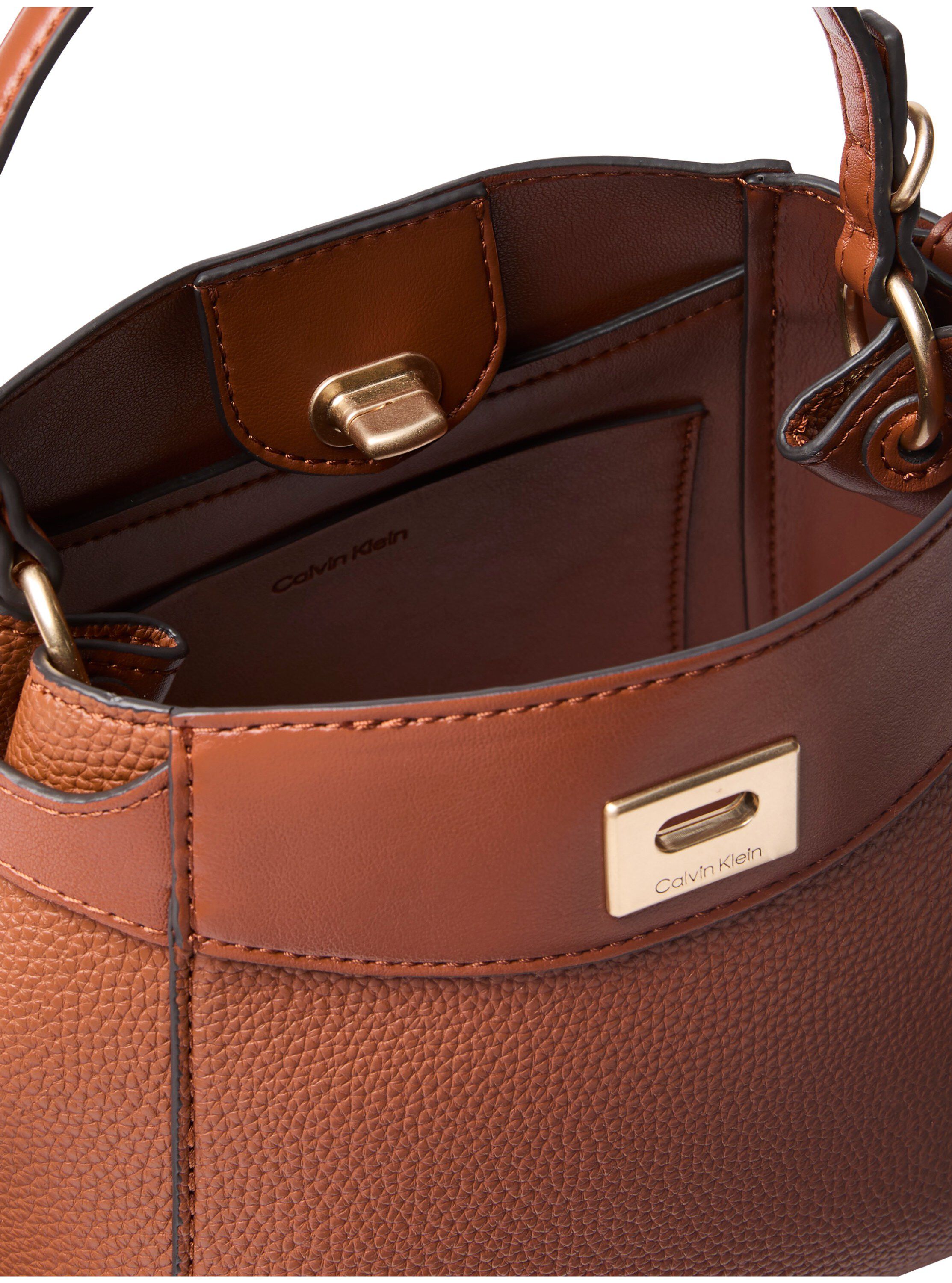 Logo Turn Lock Crossbody Bag