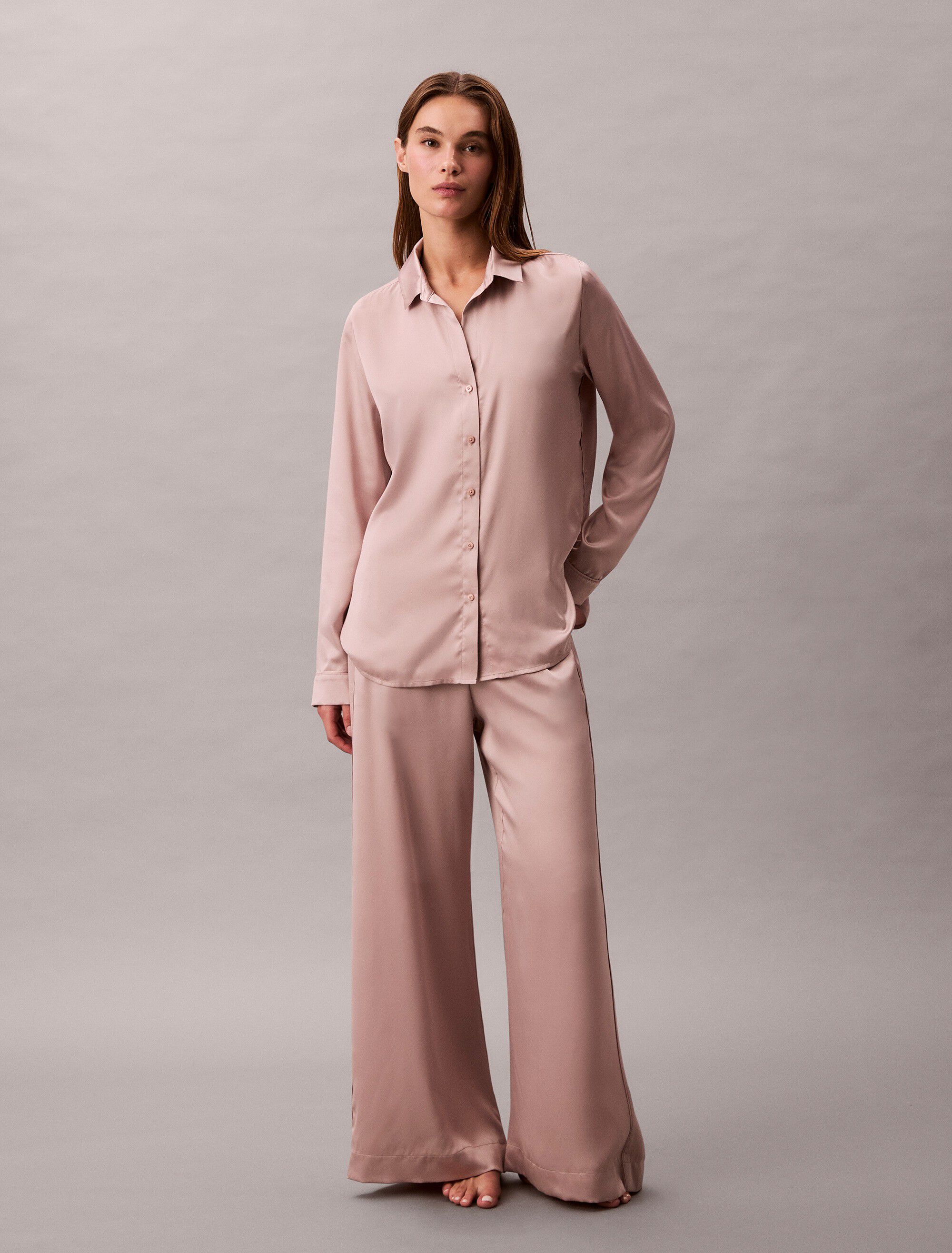 SENSUAL SATIN LOGO SHIRT