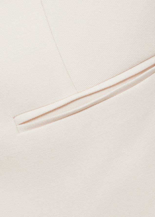 Suit waistcoat with open back