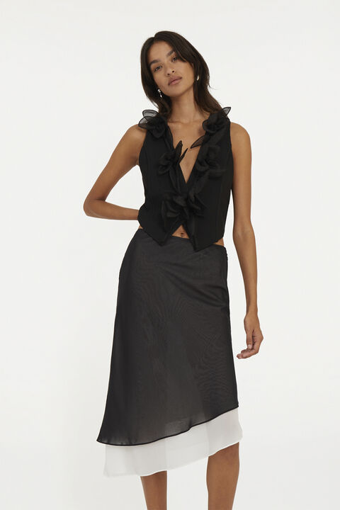 Two Layer Chiffon Skirt