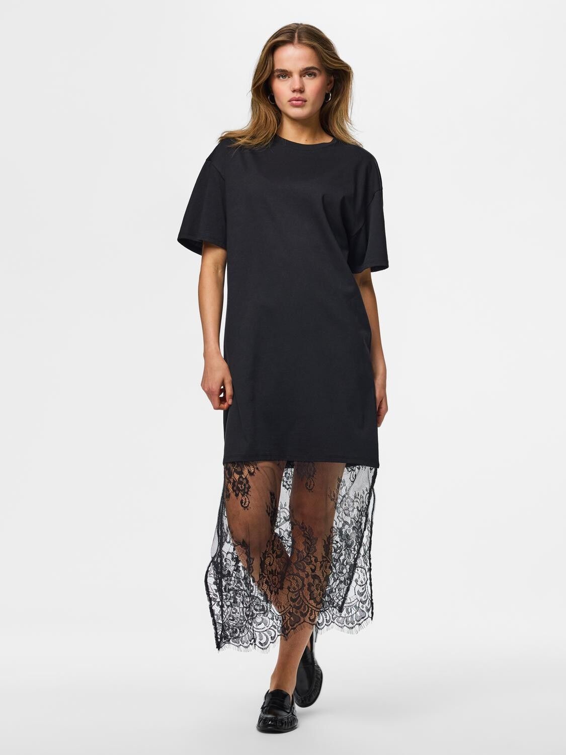 Pcmave Ss Lace Long Dress Jrs D2D