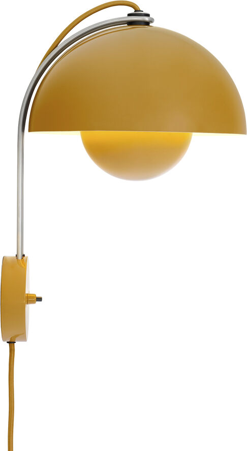 Flowerpot Wall Lamp VP8, Mustard