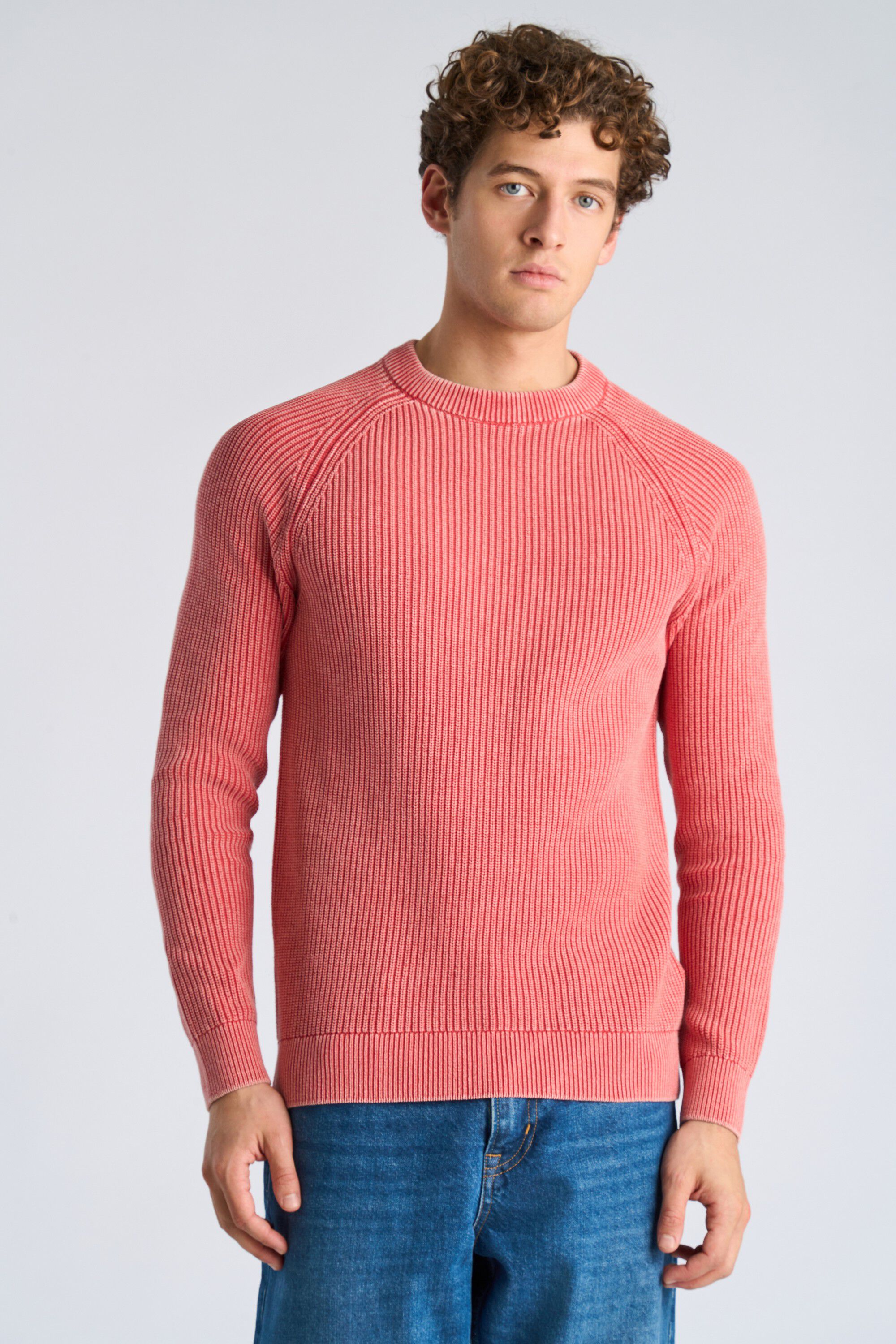 Recycled acid crew neck L/S