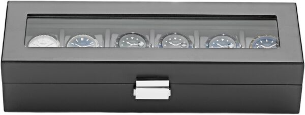 Watch Box 6 Watches Black Wood DIT0