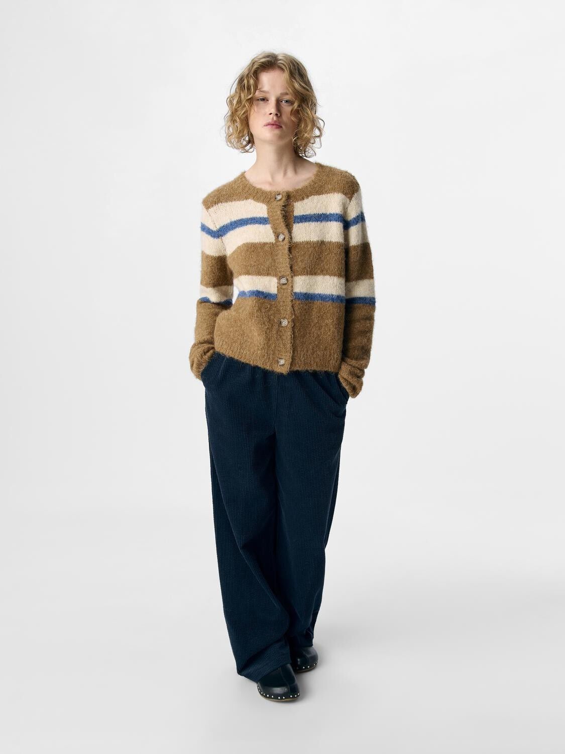 OBJGALIA L/S RE KNIT CARDIGAN NOOS