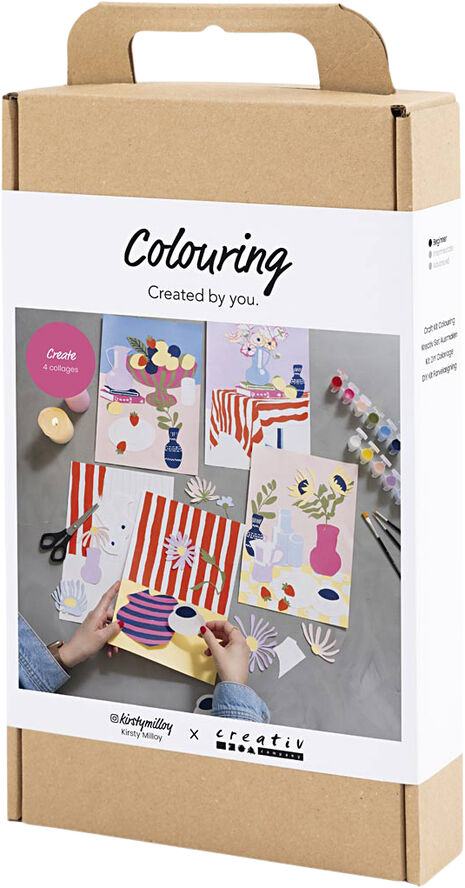 DIY Kit Farvelægning, Collage