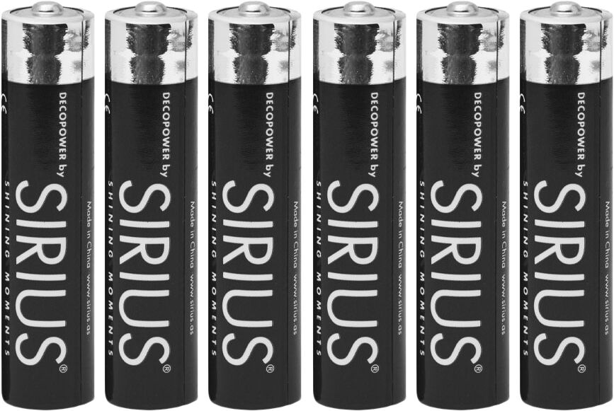 DecoPower AAA batterier, 6stk s&aelig;t