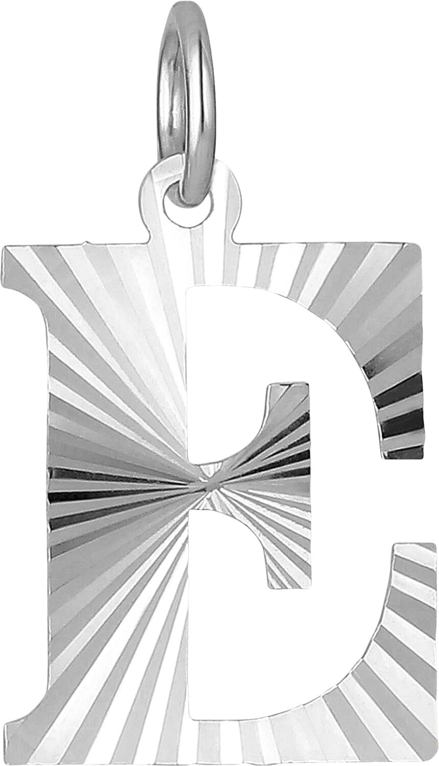 Reflection Letters, gold-plated sterling silver-E