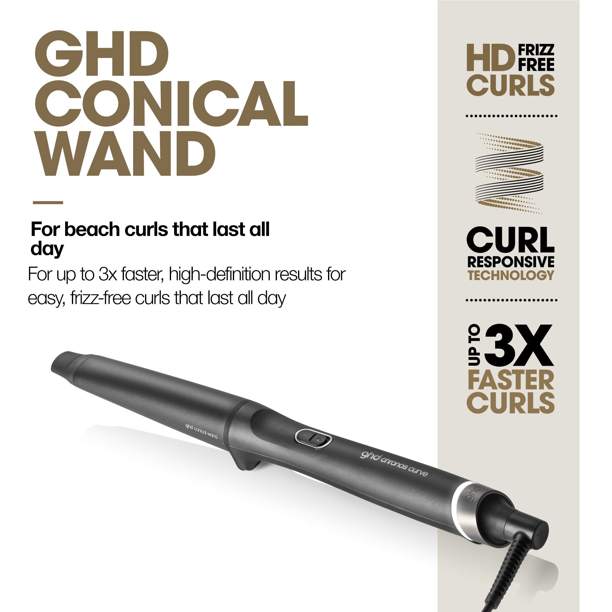ghd Chronos Curve Conical Wand