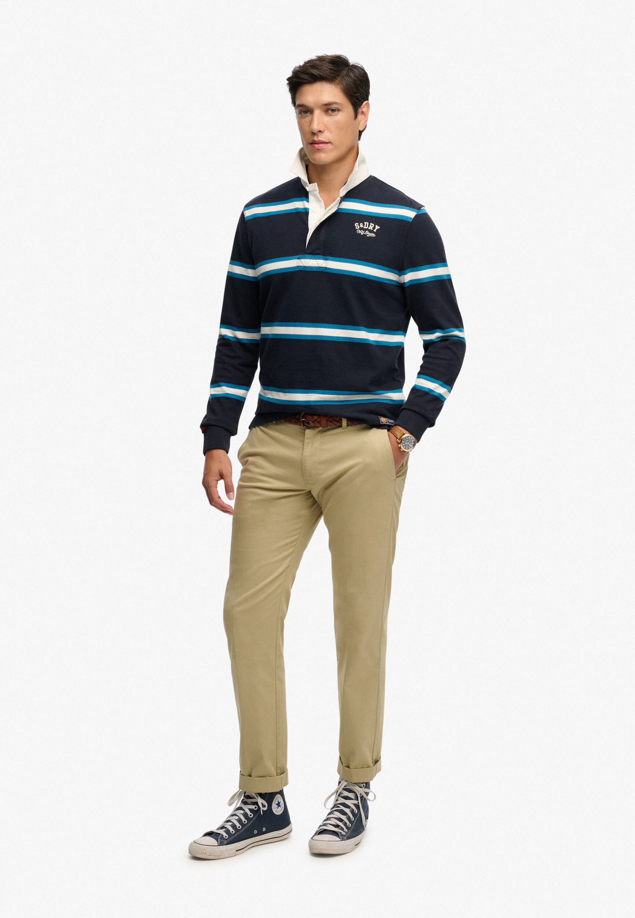 VINTAGE ATHLETIC STRIPE RUGBY