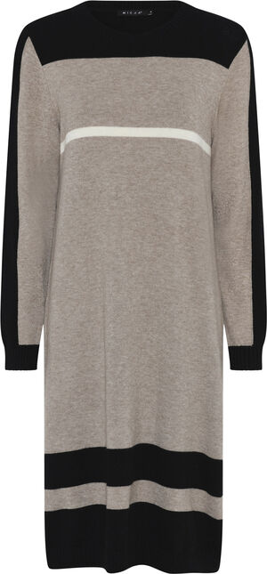 Dress_ Unique Stitching Knit