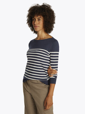 CO JERSEY STITCH LS BOAT-NK SWT