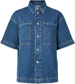 PCKARLA SS DENIM SHIRT D2D PP