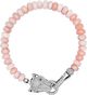 Pink Opal Bracelet with Panther Head