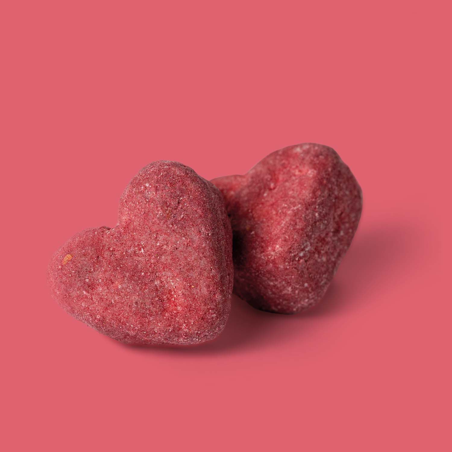 Raspberry Hearts + Belgian White Chocolate