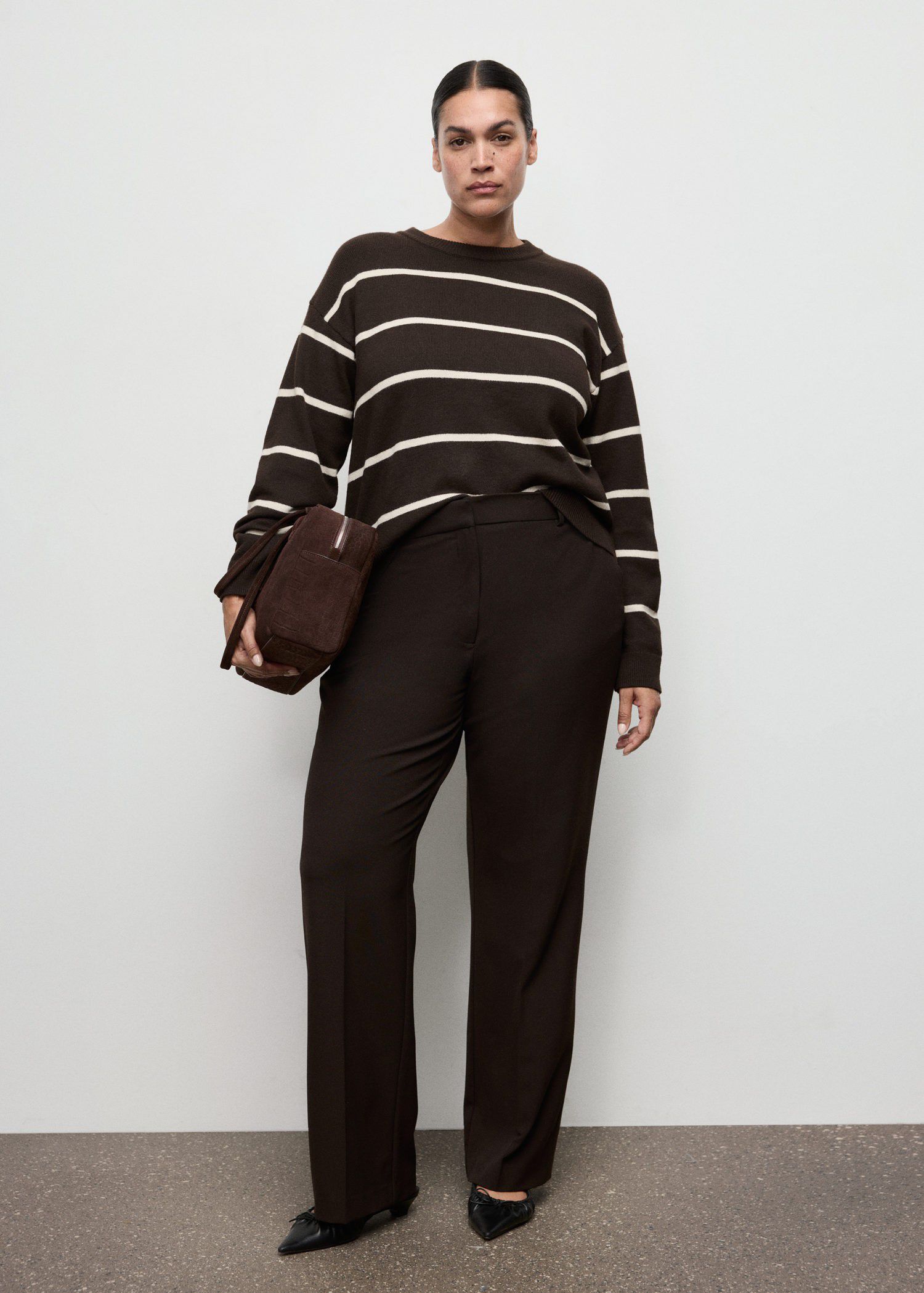 Knit striped sweater