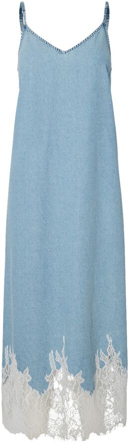PCFENI SL LACE DENIM MIDI DRESS D2D