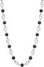 Men's Silver Mariner Chain with Matte Onyx