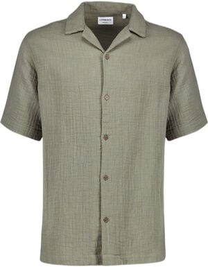 Cotton muslin resort shirt S/S