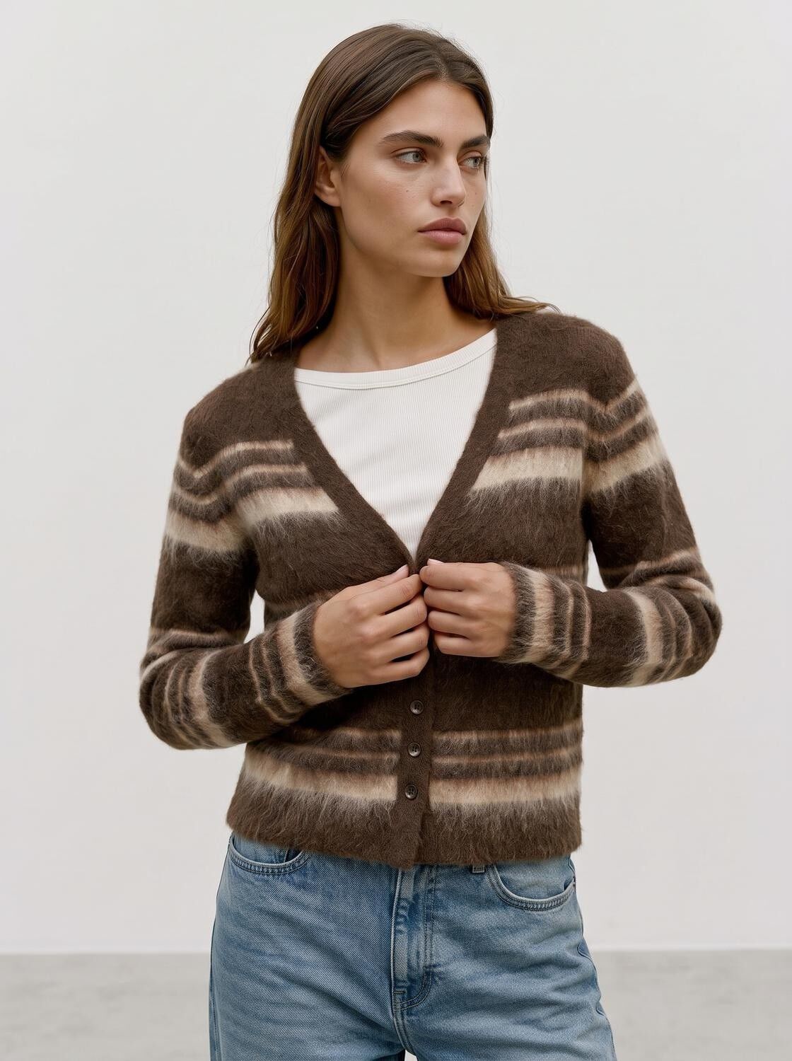 Awnyhavn Ls V-Neck Knit Cardigan Vip